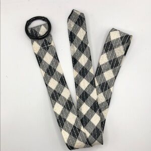 J. Crew Womens Belt Plaid Fabric Belt